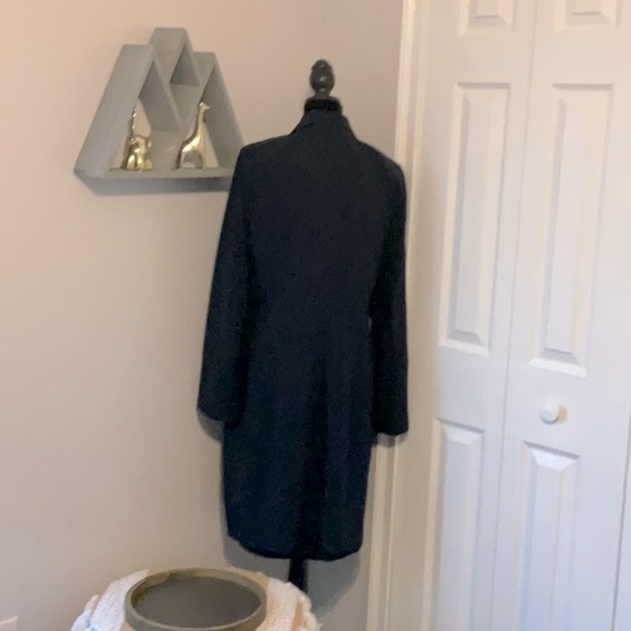 Navy blue 2 piece work dress with long jacket - Picture 3 of 3